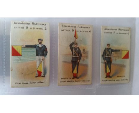 MILITARY, part sets &amp; odds, inc.  Wills, Semaphore Signalling, Recruiting Posters, Army Life (Scissors), War Incidents, V