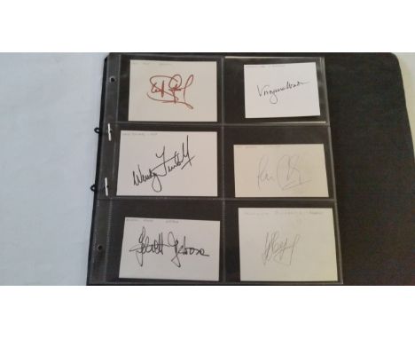 TENNIS, signed white cards, women's tennis, inc. Steffi Graf, Billie Jean King, Serena Williams, Dorothy Round, Virginia Wade