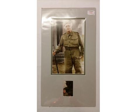 ENTERTAINMENT, signed colour magazine cutting by Arnold Ridley (some creasing), overmounted beneath colour photo showing him 