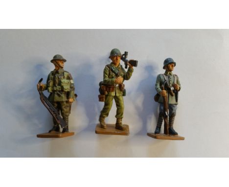 EPHEMERA, Del Prado tin soldiers, inc. Infantry Sergeant UK 1916, Infantryman Ottoman Army, Infantry Corporal (Verdun), Ballo