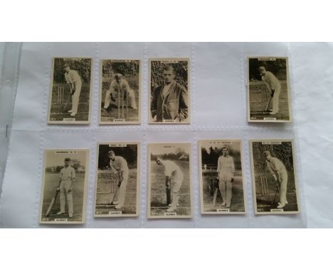 PHILLIPS, Cricketers, Surrey, part set, inc. Hobbs, Hitch, Harrison, Abel, Peach, Fender, Shepherd, Howell, Ducat etc., brown