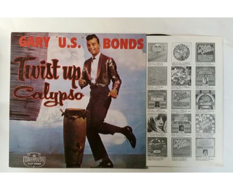 POP MUSIC, signed LP covers, inc. Twist Up Calypso by Gary 'US' Bonds, Heads Hands &amp; Feet by Shas Hodges &amp; Albert Lee