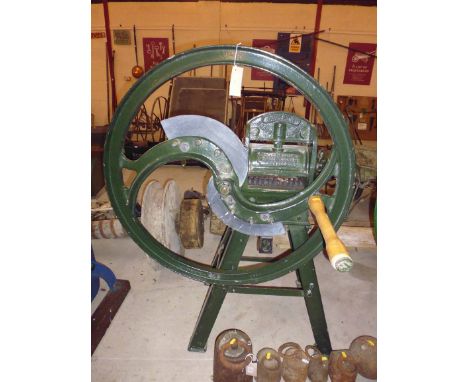 A chaff cutter, by R. Hunt & Co., Ltd., of Earls Colne