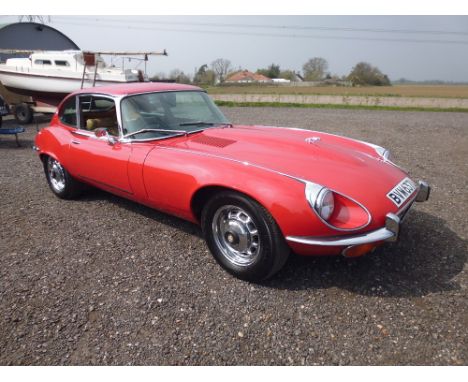 Jaguar 2+2 E-Type Series III V12 Auto. 1973. Registration BVW 637L. Mileage Showing: 61,436. Chassis No: 1551761BW. Engine No