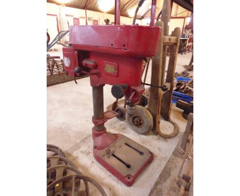 A "New Progress" pillar drill, sold as a collector's item