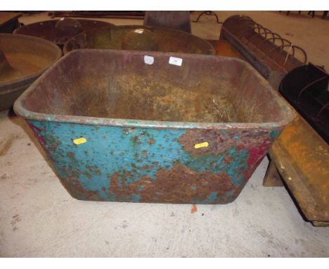 A cast iron trough 