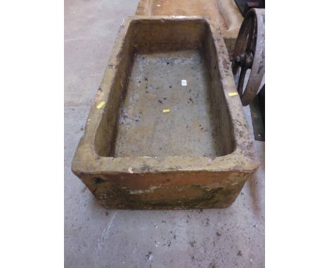 A salt glazed feed trough