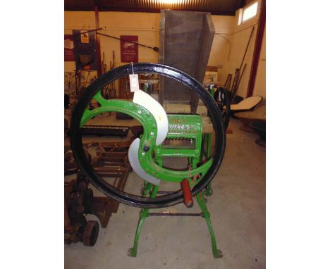 A chaff cutter, HC1. by R. Hunt &amp; Co. from Earls Colne, supplied by Ransomes, Sims &amp; Jefferies of Ipswich