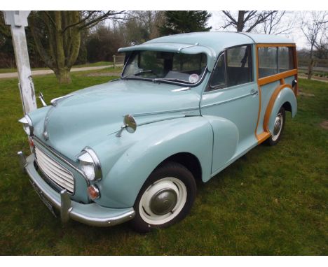 Morris Minor 1000 Traveller. 1966. Registration MBJ 195D. Mileage Showing: 75,539. Chassis No: AW51159747. Engine No: MAUH228