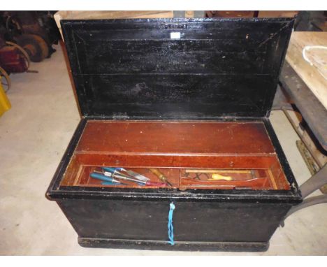 A large chest of joiner's tools