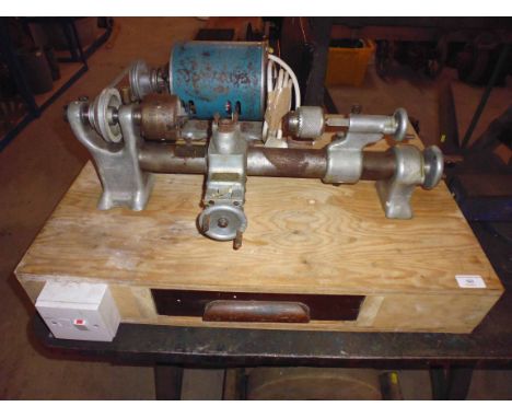 A watch maker's lathe, the Wade lathe by C.A.V. Small Tools Ltd.