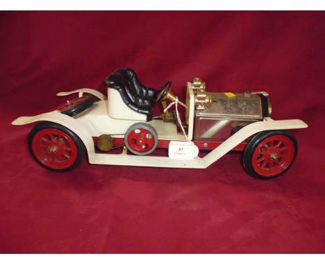 A Mamod Vintage model steam car