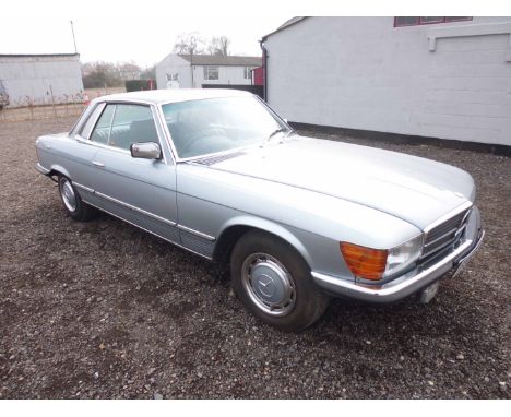 Mercedes 280 SLC. 1980. Registration: FGC 275X. Mileage Showing: 93,593. Vin: WDB10702222008066. Engine No: 10986-22-007926. 