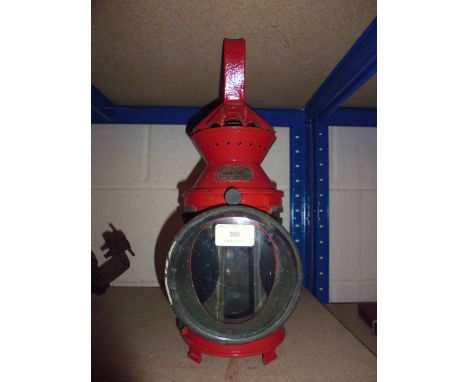 A "Bullseye" railway lamp by Player &amp; Mitchell of Birmingham