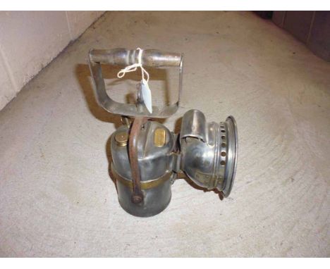 A carbide circa 1945 hand lamp, The Premier Lamp &amp; Engineering Co. Ltd., Leeds