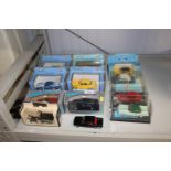 A collection of various die cast vehicles to inclu