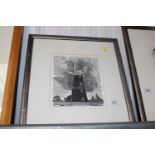 Anthony Dunigan, Limited edition pencil signed print 'Berrley Arms Windmill' 2/75