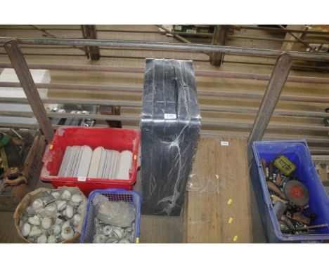 A flat packed shelf unit