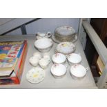 A collection of Langton floral decorated tea ware