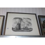 Anthony Dunigan, pencil signed print 'Herringfleet Mill' 5/40