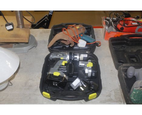 A Challenge extreme cordless drill and a Black &amp; Decker drill