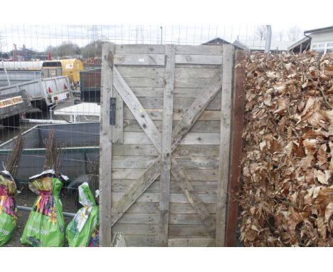 A wooden gate