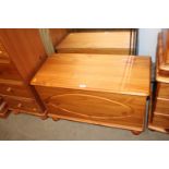 A pine blanket box
