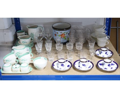 Various items of decorative china, pottery, &amp; glassware, part w.a.f.