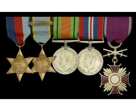 An unattributed Second War group of five  1939-45 Star; Air Crew Europe Star, 1 clasp, Atlantic; Defence and War Medals 1939-