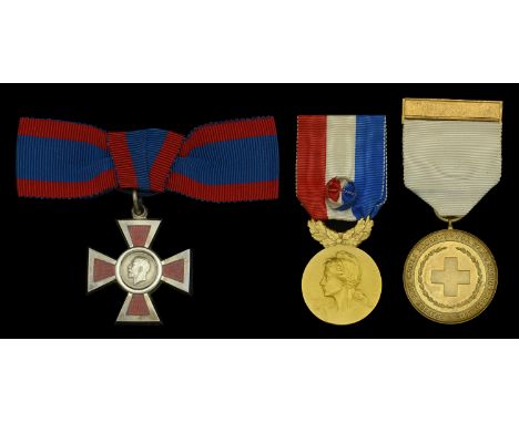 A Great War A.R.R.C. group of three awarded to Sister Ethel R. Whittington, Territorial Force Nursing Service  Royal Red Cros