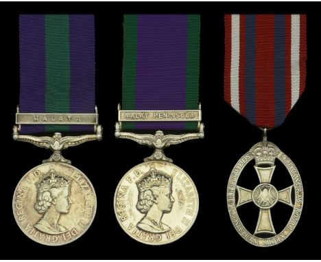 Pair: Major Ann H. Lively, Queen Alexandra’s Royal Army Nursing Corps  General Service 1918-62, 1 clasp, Malaya, E.II.R. (Lt.