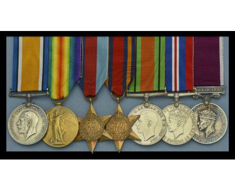 Seven: Private R. Frew, Scottish Rifles, later Royal Artillery  British War and Victory Medals (37240 Pte. R. Frew. Sco. Rif.