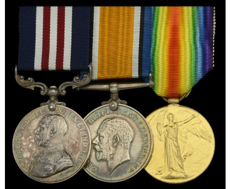 A scarce Great War casualty M.M. group of three awarded to Unit Administrator Mrs. Margaret A. C. Gibson, Queen Mary’s Army A