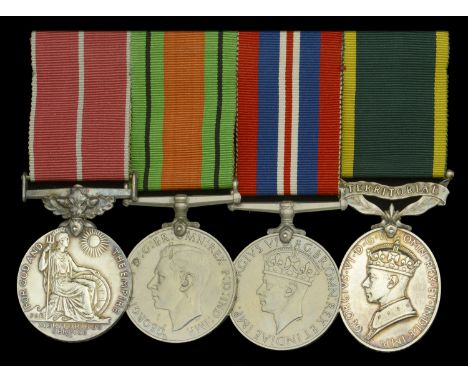 A Second War B.E.M. group of four awarded to Lance Sergeant Joyce A. Barnham, Auxiliary Territorial Service  British Empire M
