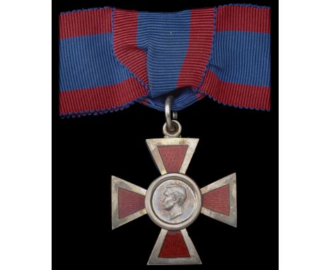 Royal Red Cross, 2nd Class (A.R.R.C.), G.VI.R. 1st issue, silver and enamel, reverse dated ‘1946’, on lady’s bow riband, near