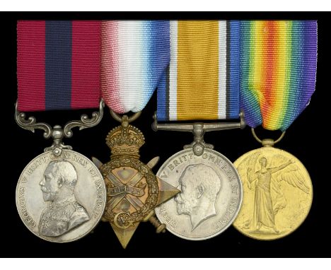 A Great War ‘Sanctuary Wood, June 1915’ D.C.M. group of four awarded to Corporal R. Gilholme, 4th Battalion, Northumberland F