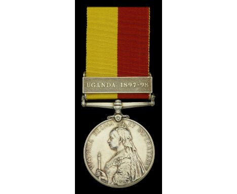 The Uganda campaign medal awarded to Eleanor, Mrs. F. Rowling, Church Missionary Society  East and Central Africa 1897-99, 1 