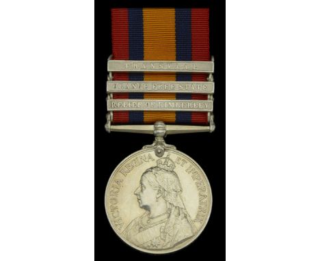 Queen’s South Africa 1899-1902, 3 clasps, Relief of Kimberley, Orange Free State, Transvaal (940 Tpr: H. R. Norman, Roberts H