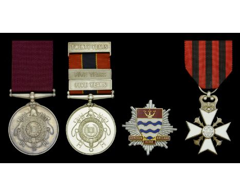 National Fire Brigades Union Long Service Medal, silver, unnamed, the edge impressed ‘356’, in case of issue; National Fire B