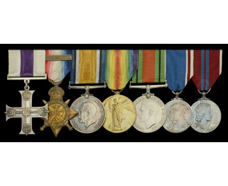 A Great War 1918 ‘Western Front’ M.C. group of seven awarded to Captain the Rt. Hon. C. Waterhouse, 1st Life Guards, attached