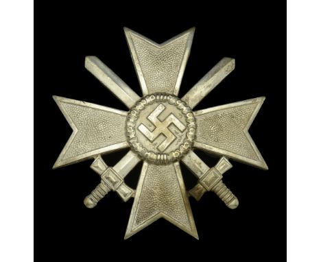 A War Service Cross First Class with Swords. An unusual convex shaped variant. Excellent quality and condition early type, re