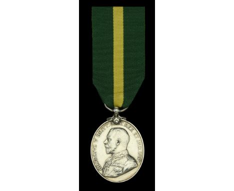 Territorial Force Efficiency Medal, G.V.R. (360 Pte. J. Lumsden. 7/R. Hdrs.) good very fine £60-£80  ---  John Lumsden was bo