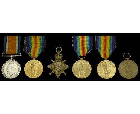 Pair: Private J. Pown, Suffolk Regiment, later 34th (County of London) Battalion, London Regiment British War and Victory Med