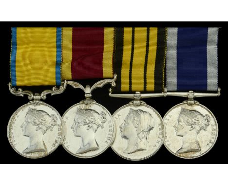 Four: Boatswain’s Mate C. Shrimpton, Royal Navy  Baltic 1854-55, unnamed as issued; China 1857-60, unnamed as issued; Ashante