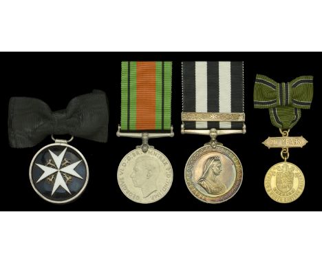 An Order of St. John group of four awarded to Acting Sister Philadelphia L. F. Pattenden, St. John Ambulance Brigade  The Ord