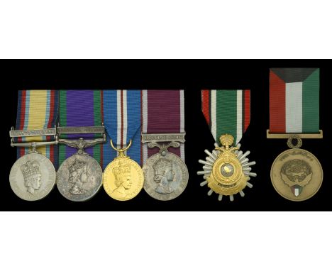 Four: Corporal M. P. Garlick, Royal Engineers   Gulf 1990-91, 1 clasp, 16 Jan to 28 Feb 1991 (24700161 LCpl M P Garlick RE); 