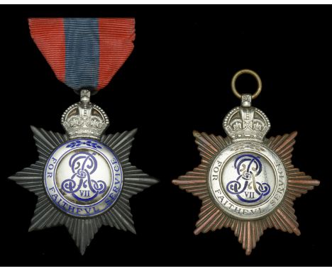 Imperial Service Medal, E.VII.R., Star issue, unnamed as issued, on original Elkington, 22 Regent St., S.W.’ mounting pin; to