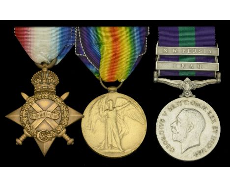 Three: Private P. McPhilips, Royal Irish Fusiliers  1914-15 Star (10852 Pte. P. Mc.Philips. R. Ir. Fus.); Victory Medal 1914-