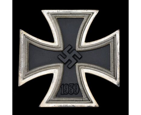 Germany, Third Reich, Iron Cross 1939, First Class breast badge, silver with iron centre, maker marked to the exterior of the