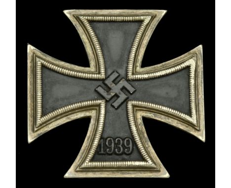 An Iron Cross First Class 1939. A very Rare Variant ‘Round Three’ Type. No maker’s mark. The hinge plate is the large plate f